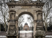 Halle, Eingangsportal Südfriedhof